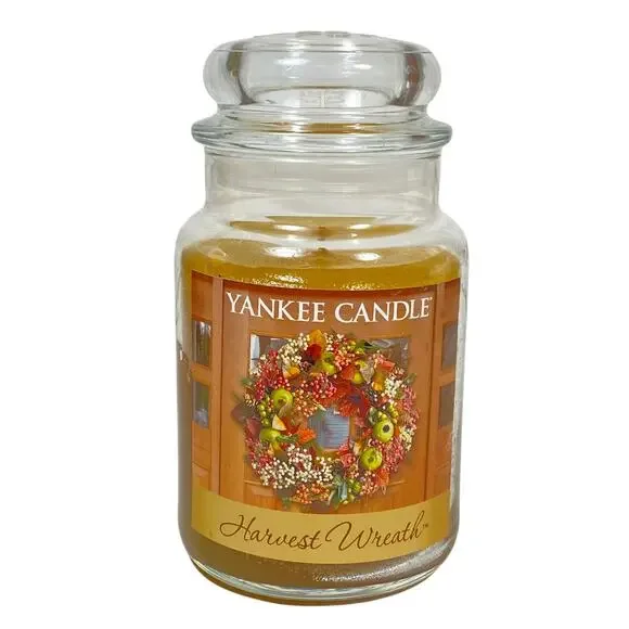 Yankee Candle Lot Wild Sea Grass Sea Harbor Hydrangea Harvest Wreath Used - Picture 8 of 9